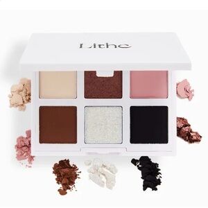 Lithe Astral Eyeshadow Palette - Cream, Brown, Pink, Black, Metallic Ember